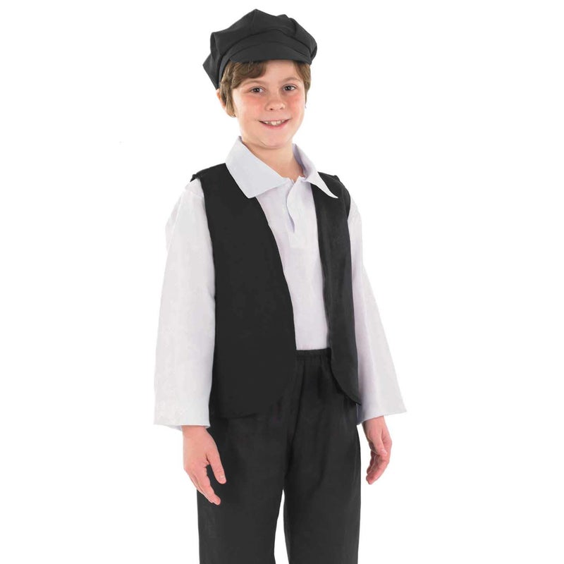 fun shack Victorian Boy Costume, Kids Historical Outfit, Boys Period Attire, Victorian Style Dress-Up, Medium, Medium - Image 2